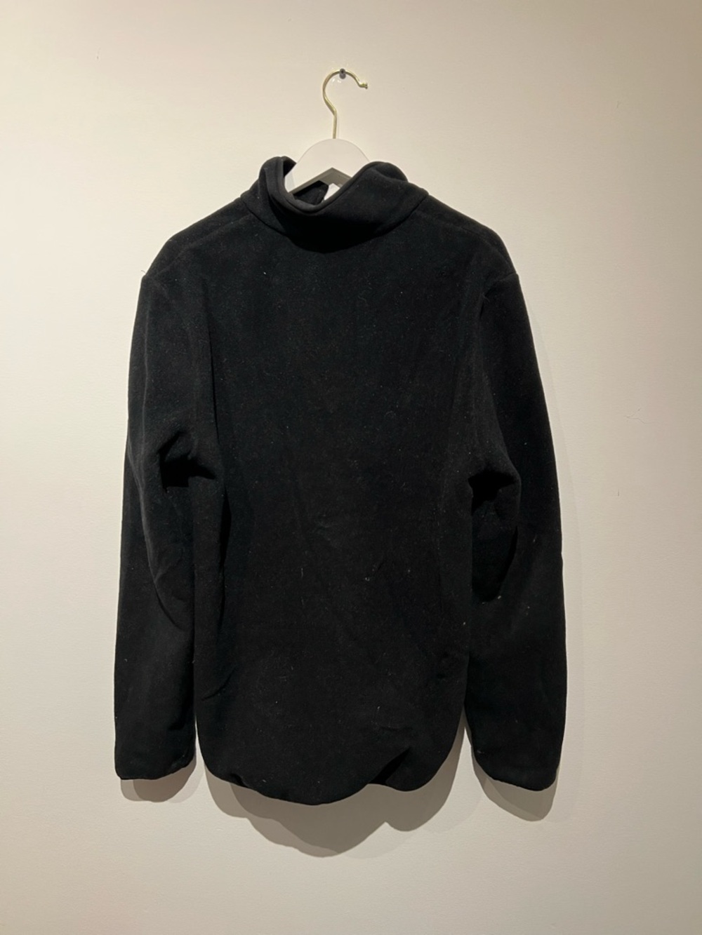 Black OVO Half-Zip Pullover Fleece with Red & Green Letters - Picture 4 of 6